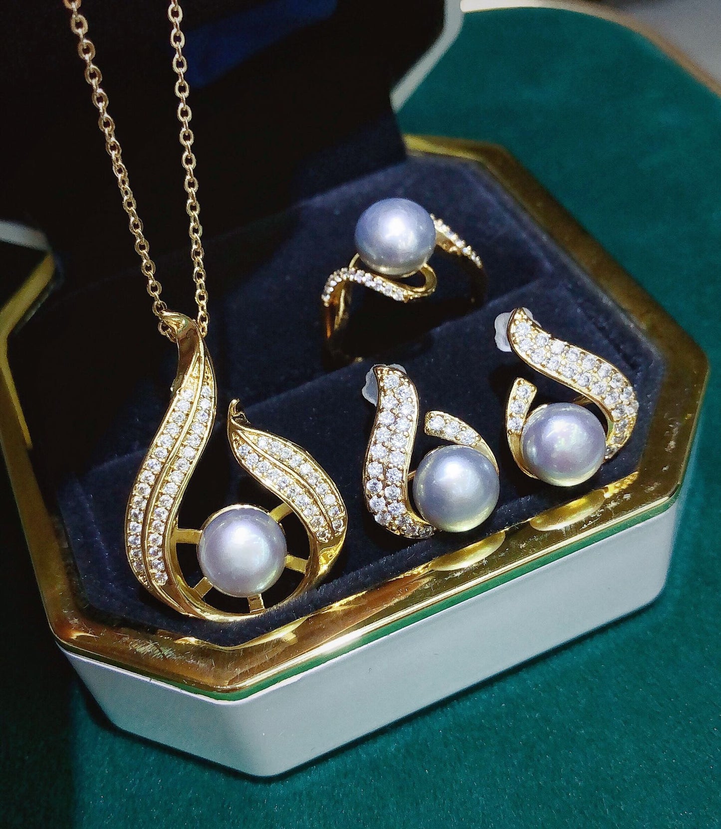 New Arrival 06 Drop Fresh water pearl set