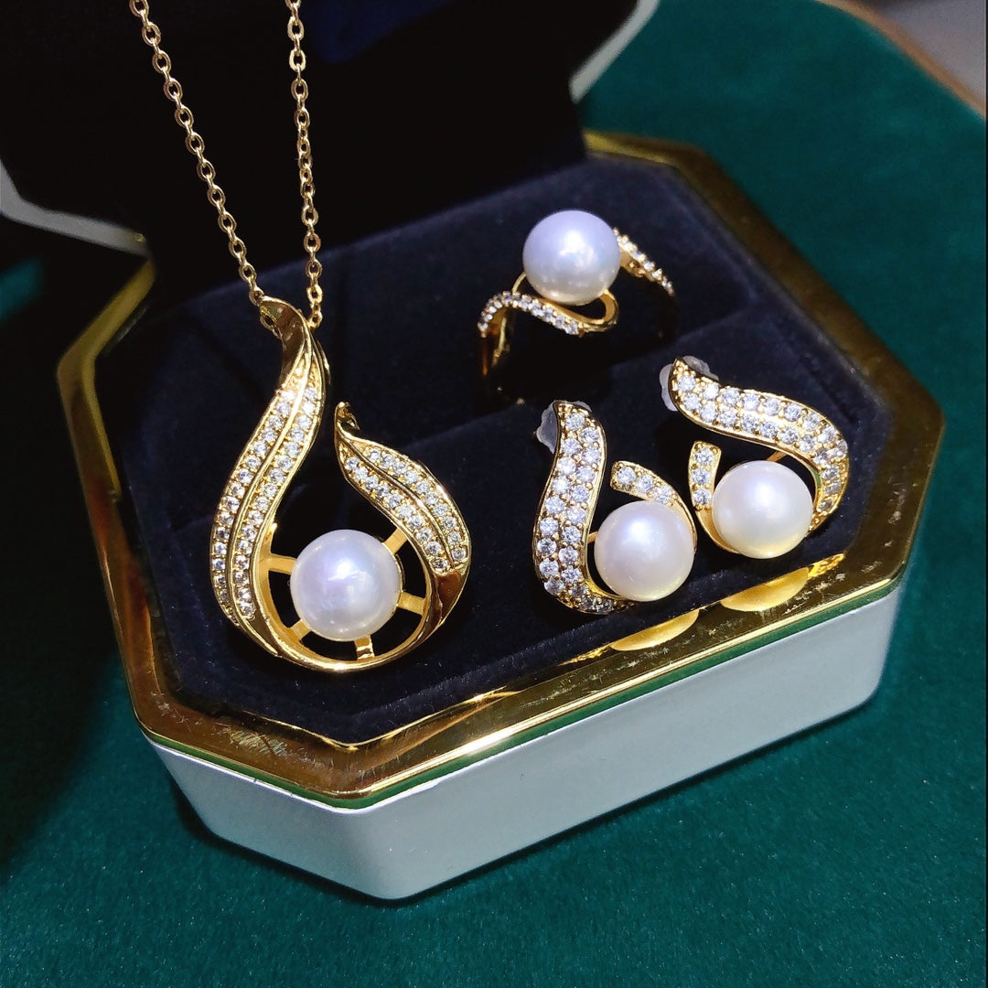 New Arrival 06 Drop Fresh water pearl set
