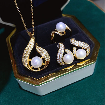 New Arrival 06 Drop Fresh water pearl set