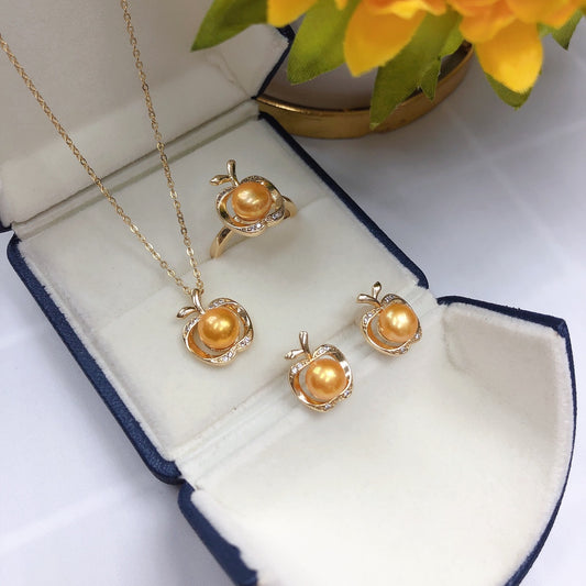 New Arrival 08 Apple Fresh water pearl set