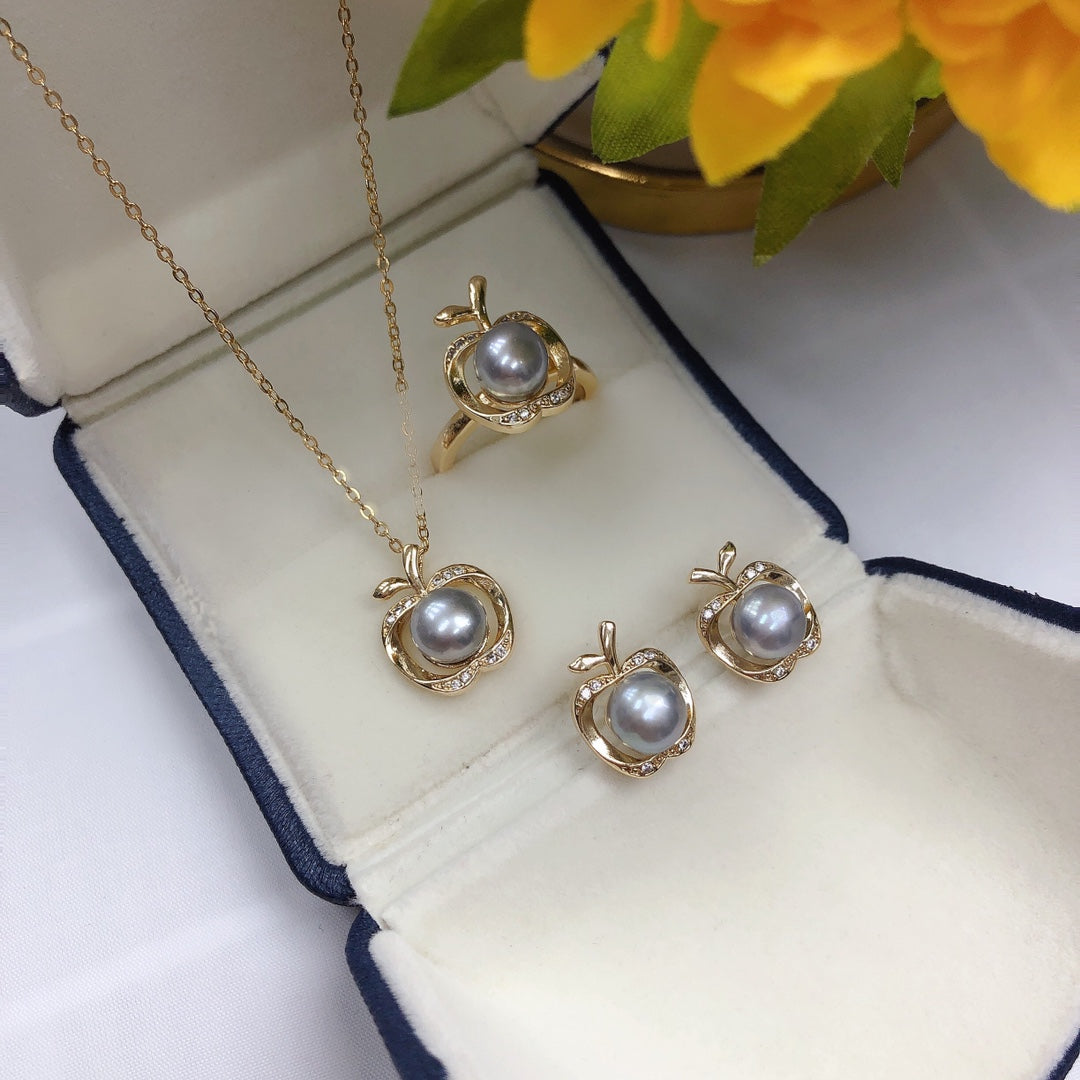 New Arrival 08 Apple Fresh water pearl set
