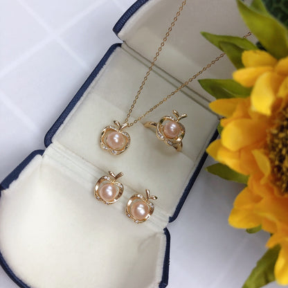 New Arrival 08 Apple Fresh water pearl set