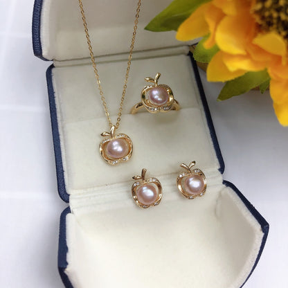 New Arrival 08 Apple Fresh water pearl set