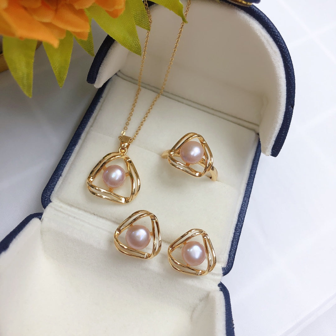 New Arrival 09 Apple Fresh water pearl set