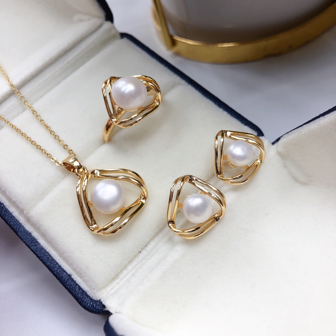 New Arrival 09 Apple Fresh water pearl set