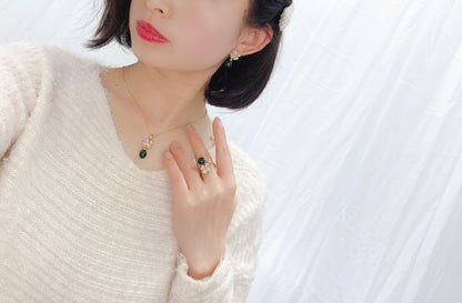 New Arrival 17 Four-leaf clover Fresh water pearl set