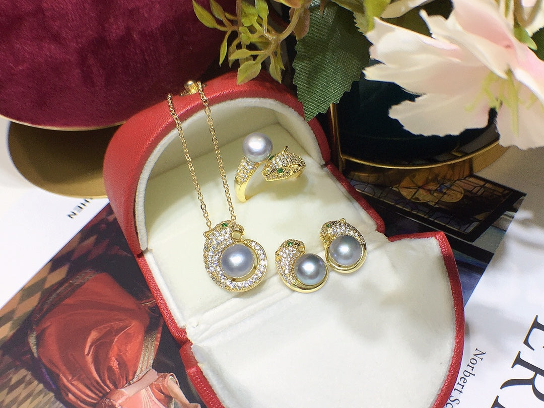 New Arrival 15 Snake Fresh water pearl set