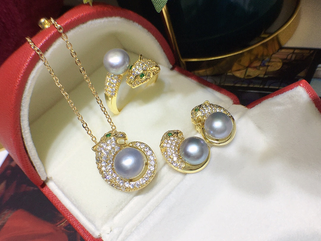New Arrival 15 Snake Fresh water pearl set