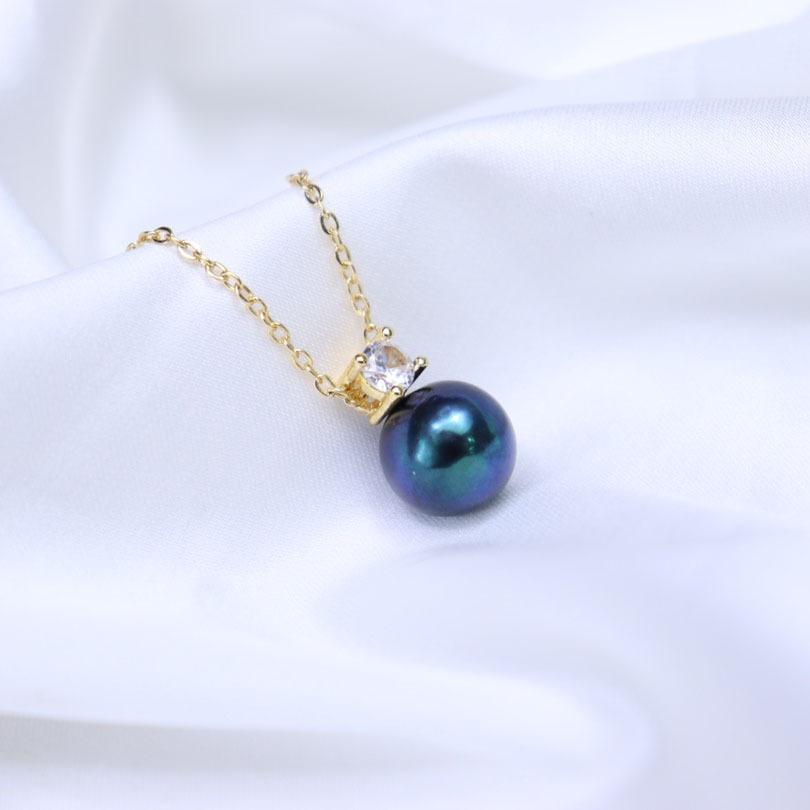 Number BT s925 Alloy pearl necklace pendant Engagement