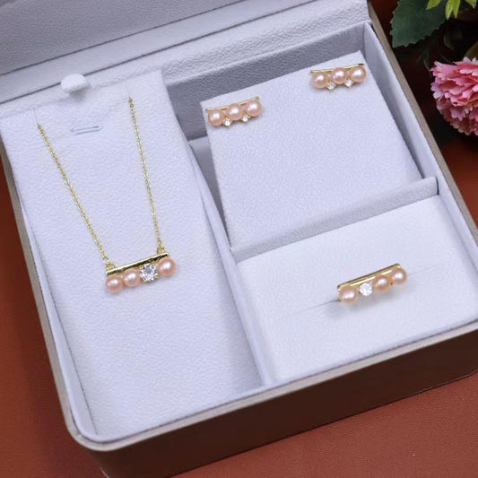 Number AP Pearl set  Daily Weeding jewelry set