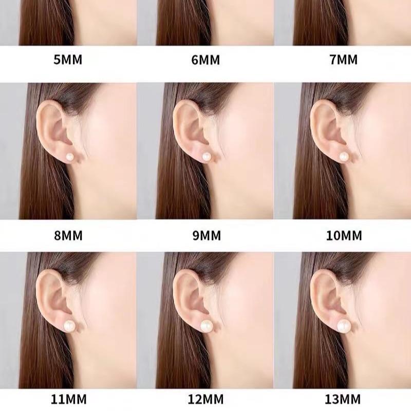 S925 pearl earrings Customized Fashion Daily