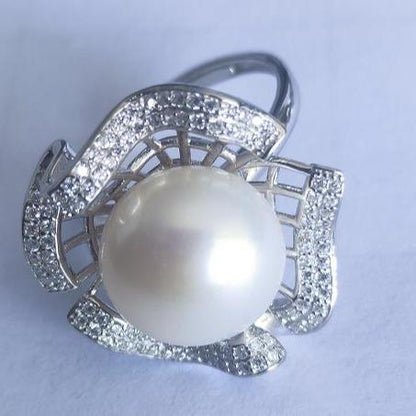 Number F freshwatepearls design S925