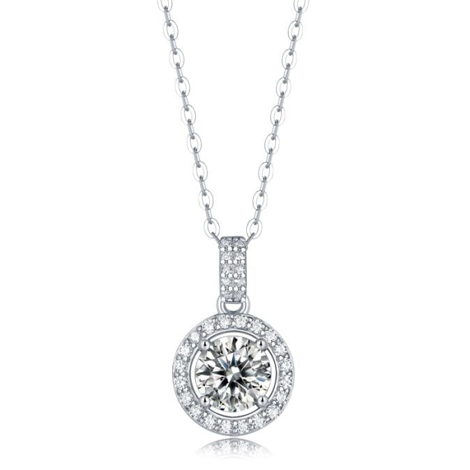[Timeless]Number CC S925 Moissanite Pendant Daily Party（01-17）