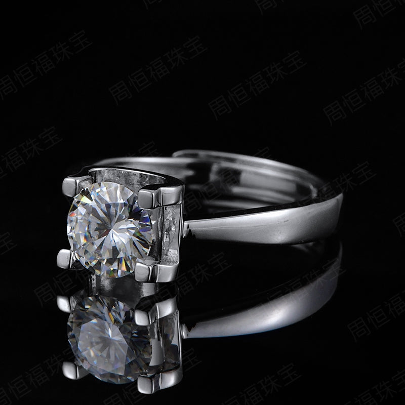 Number CI Moissanite ring Engagement 15usd
