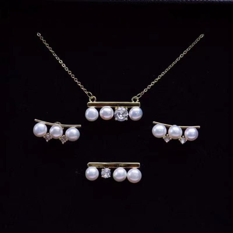 Number AP Pearl set  Daily Weeding jewelry set