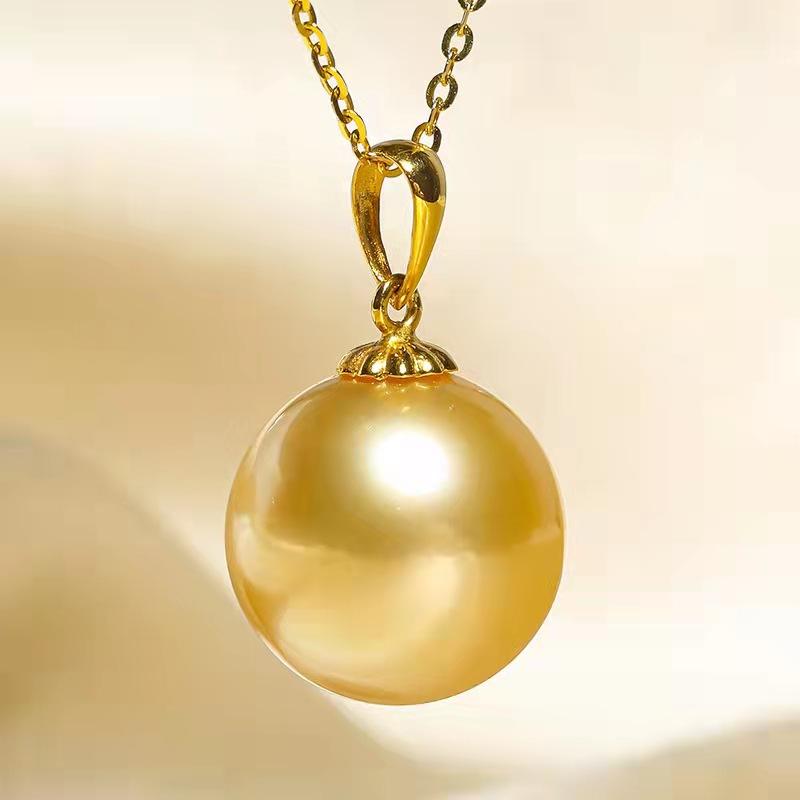 Number C 18KGold sea water pearls necklace ring earring bracelet (priced as a deposit)