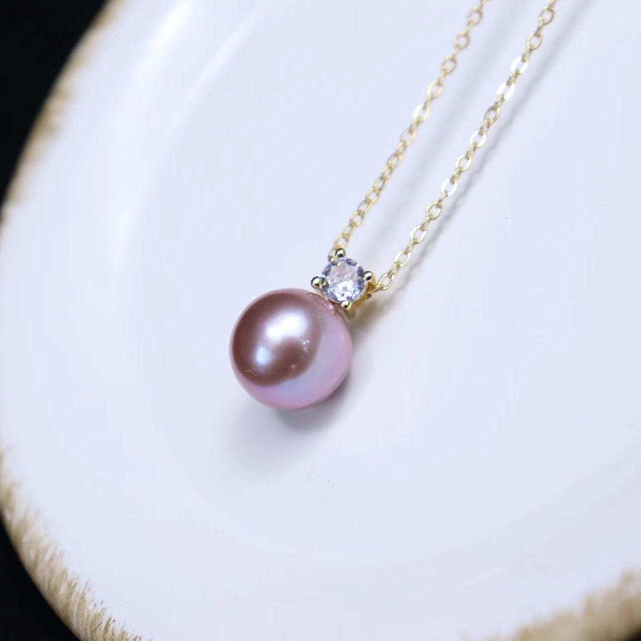Number BT s925 Alloy pearl necklace pendant Engagement