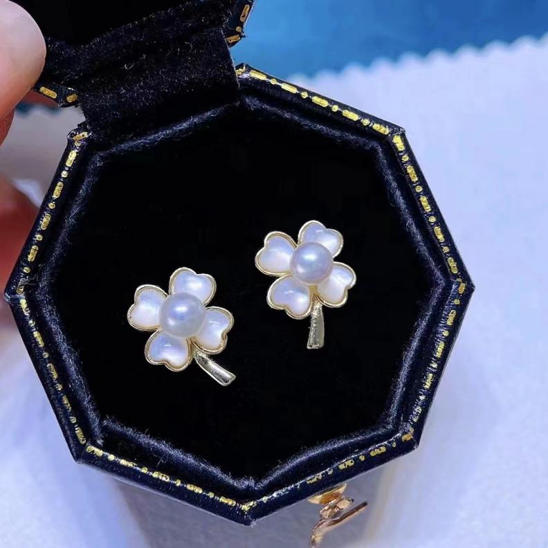 Number AT freshwater earrings Anniversary Birthday Daily(107-156)