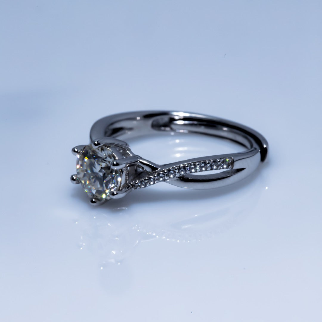 Number CI Moissanite ring Engagement 15usd