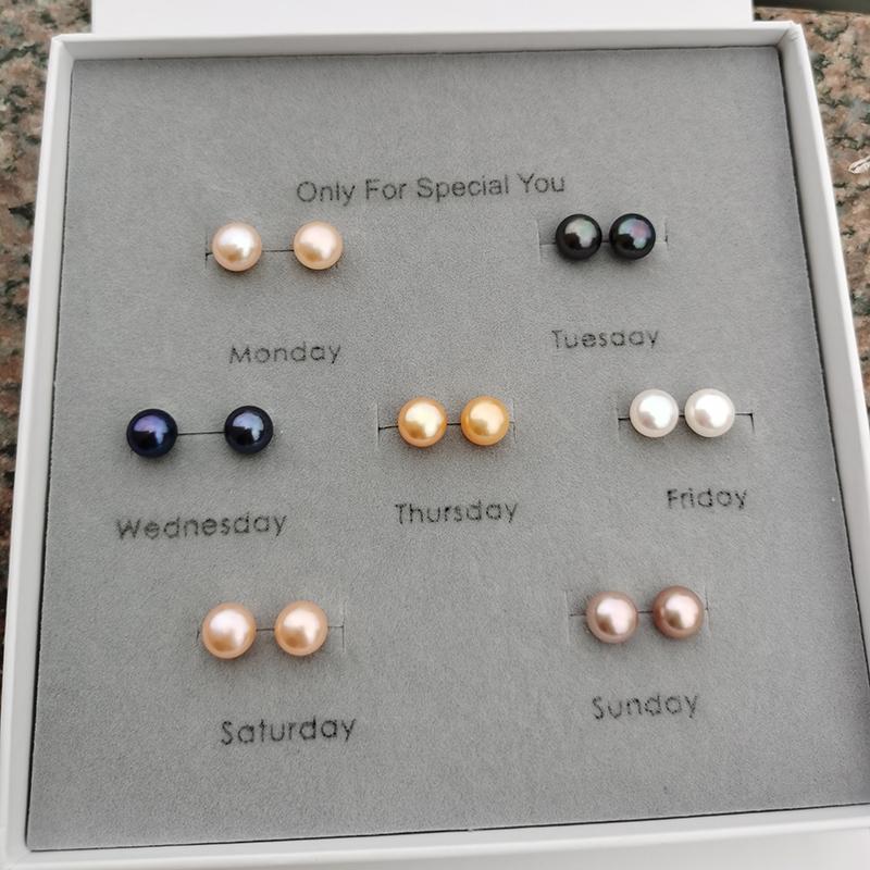 S925 pearl earrings Customized Fashion Daily