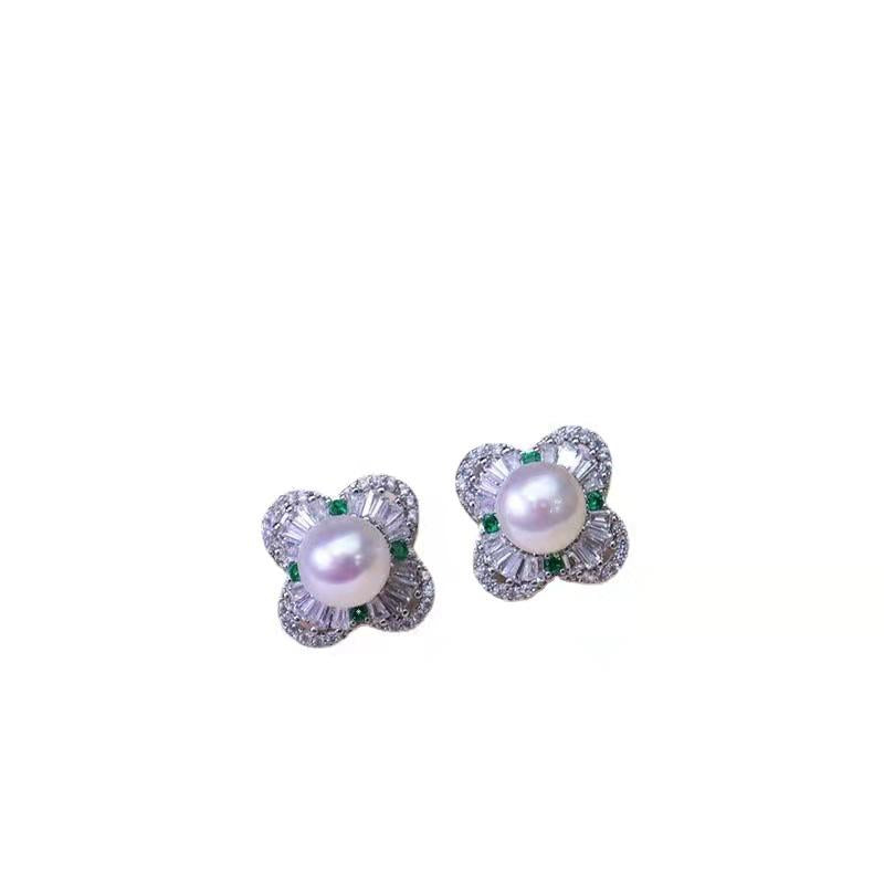fresh water pearls  set green and blue Wedding Daily Engagement