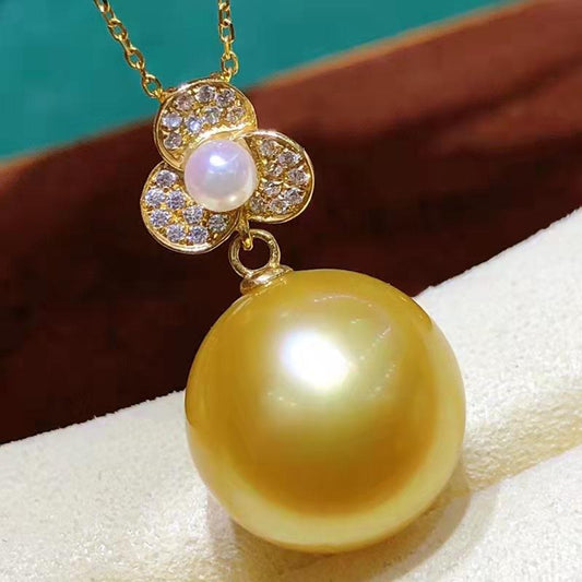 Number C 18KGold sea water pearls necklace ring earring bracelet (priced as a deposit)