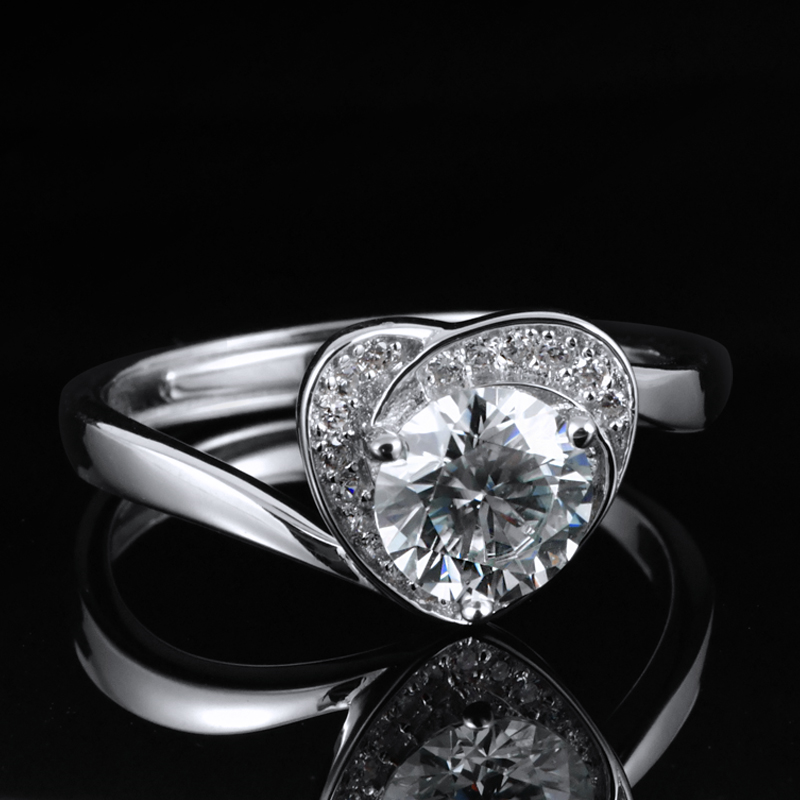 Number CI Moissanite ring Engagement 15usd