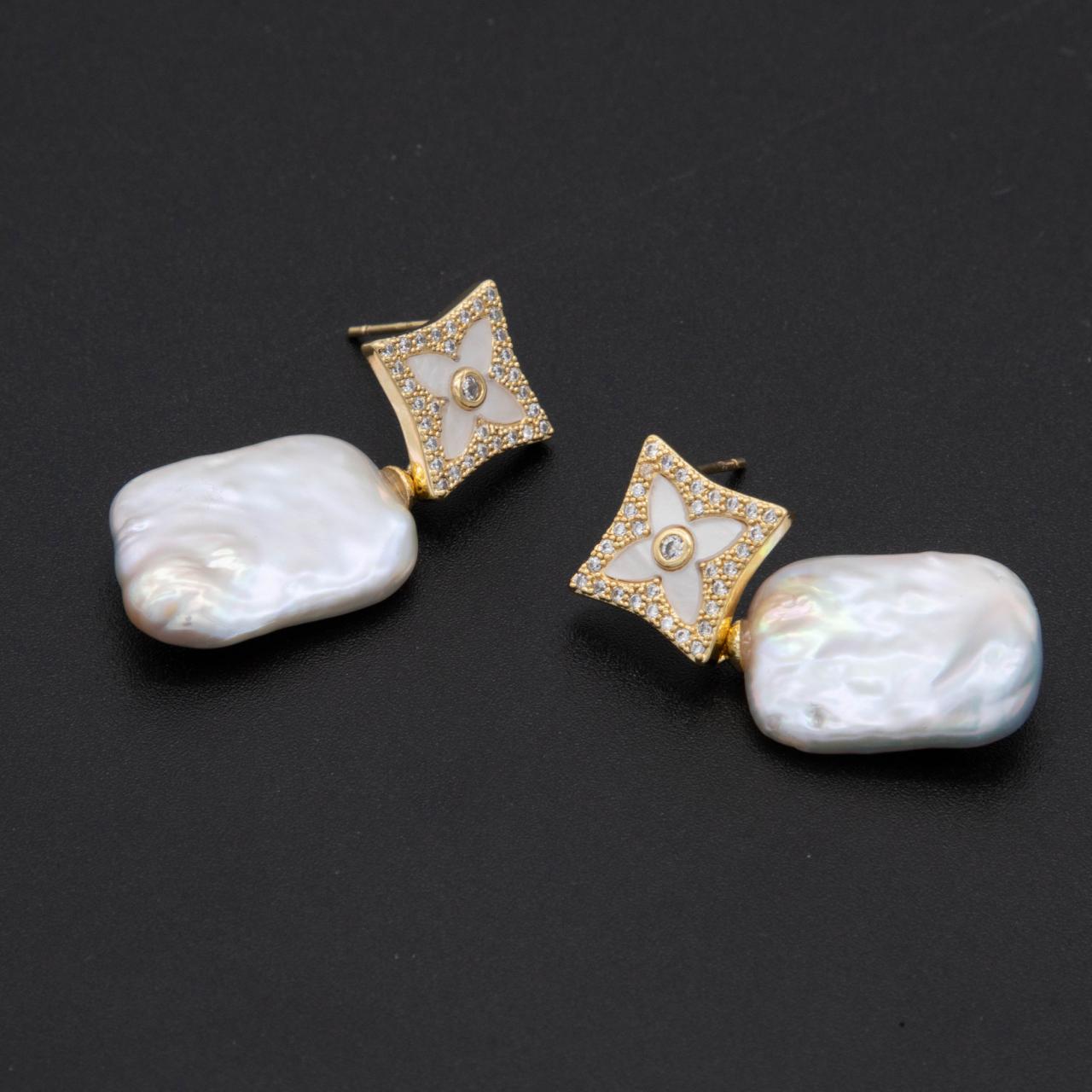Number BW pearl bracelet earring necklace daily fashion accessory