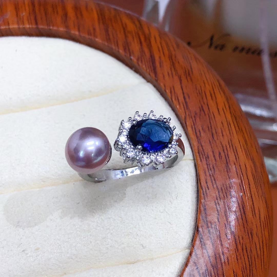 Hot sale pearl ring alloy daily weeding birthday （Over 30usd freeshipping）