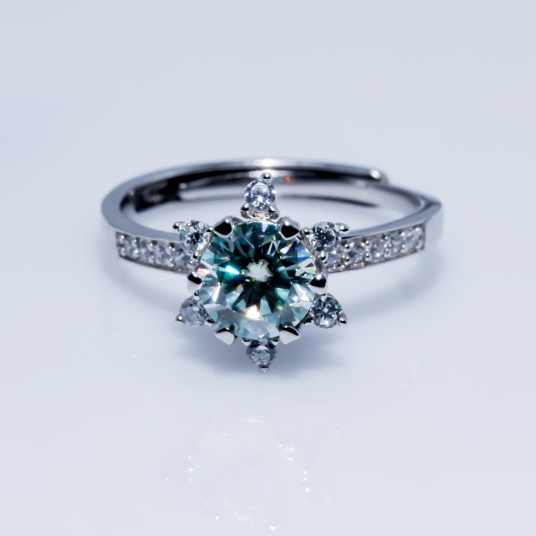 Number CI Moissanite ring Engagement 15usd