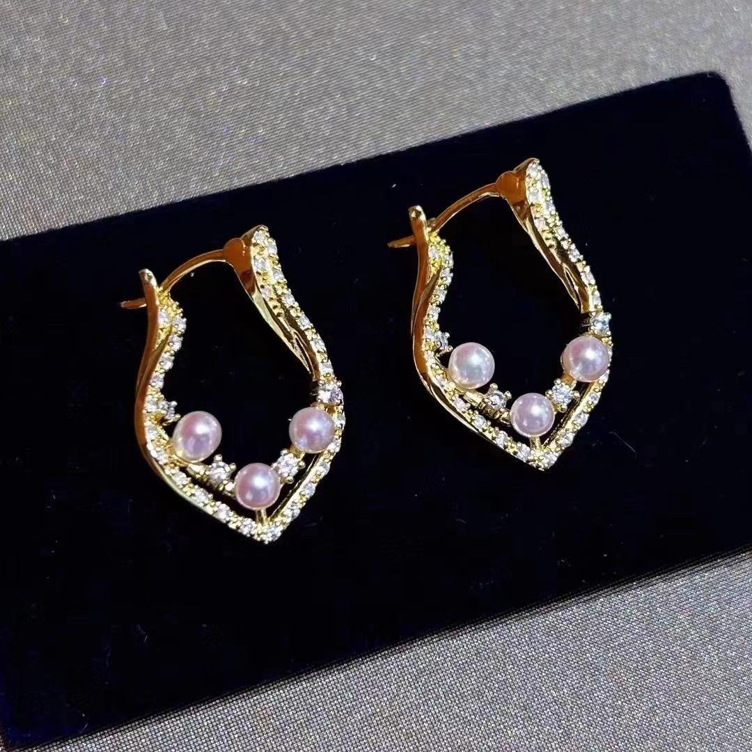 Number AU seawater earrings Weeding Daily Anniversary (157-216)