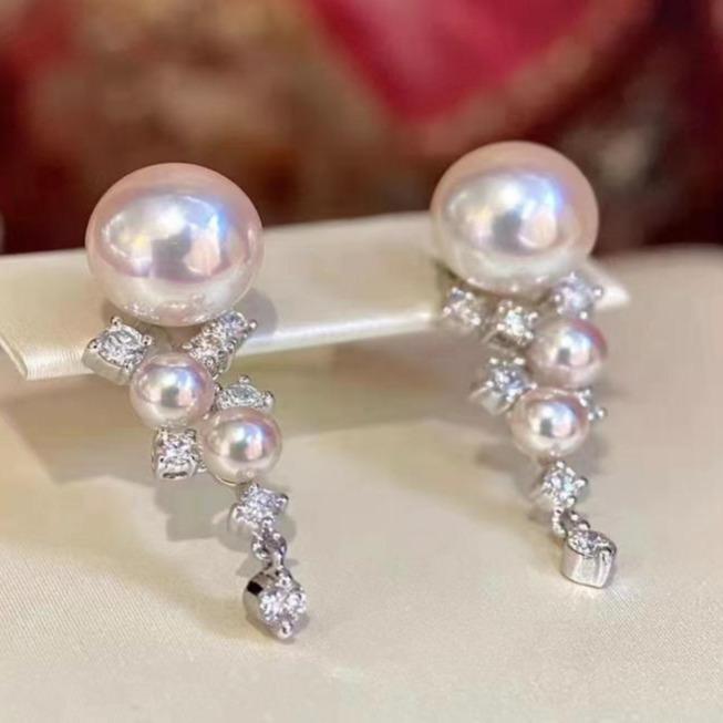 Number AS freshwater earrings Weeding Birthday Daily(79-106)