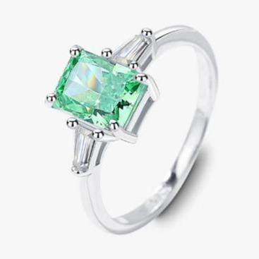 [Timeless]Number BJ Zircon Ring Necklace 925 Sterling Silver Engagement Wedding For Women (01-88)