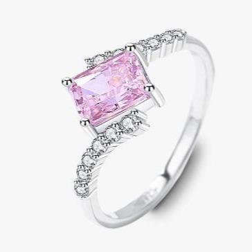 [Timeless]Number BJ Zircon Ring Necklace 925 Sterling Silver Engagement Wedding For Women (01-88)