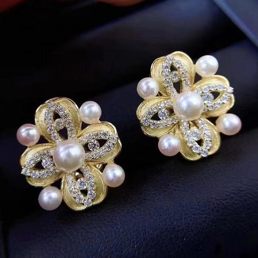 Number AT freshwater earrings Anniversary Birthday Daily(107-156)