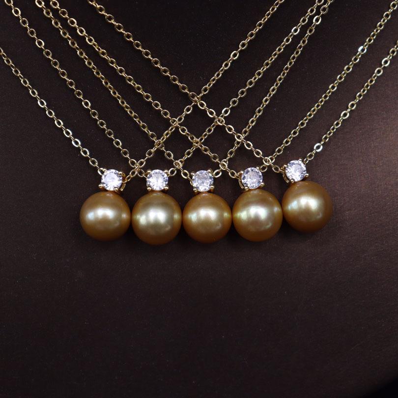Number BT s925 Alloy pearl necklace pendant Engagement