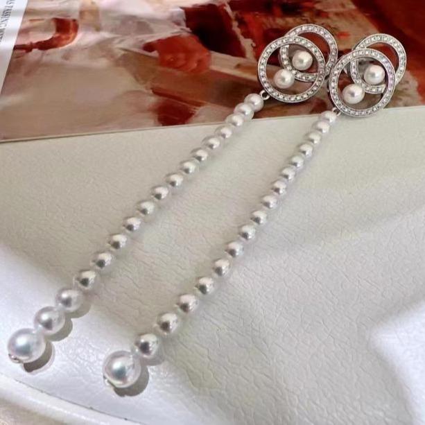 Number AS freshwater earrings Weeding Birthday Daily(79-106)
