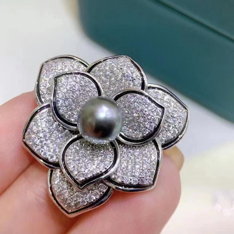 Number AX Pearl brooch Daily anniversary for Christmas（266-313）