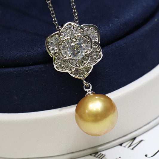 Number BT s925 Alloy pearl necklace pendant Engagement