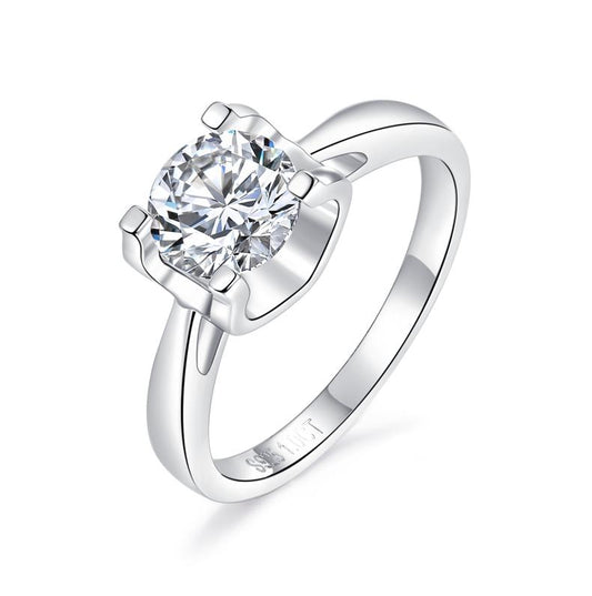 Number CH S925 Moissanite Ring Engagement Wedding Daily (01-97)