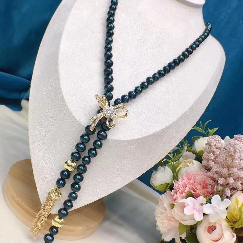Number AA sweater pearl necklace Daily（according to your budget ）