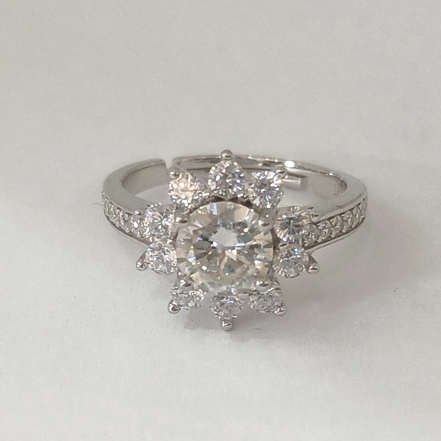 Number CI Moissanite ring Engagement 15usd
