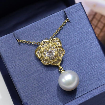Number BT s925 Alloy pearl necklace pendant Engagement