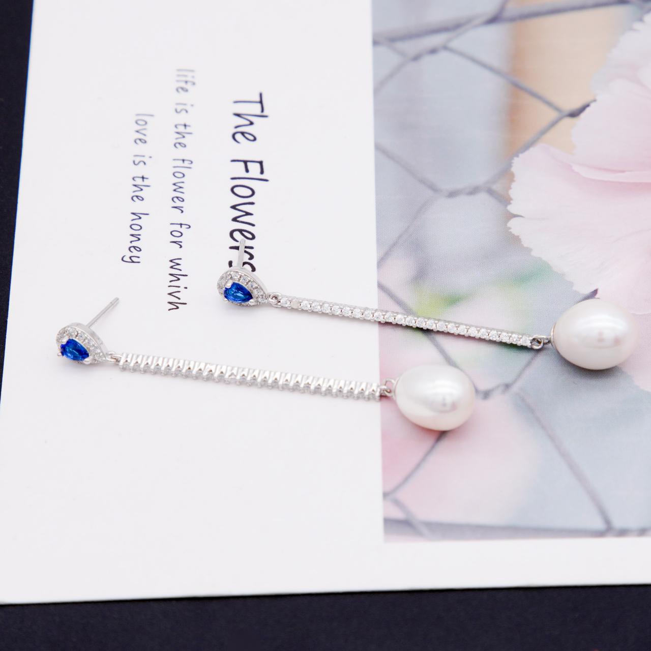 Number BW pearl bracelet earring necklace daily fashion accessory