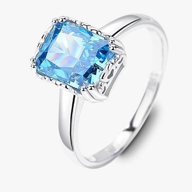 [Timeless]Number BJ Zircon Ring Necklace 925 Sterling Silver Engagement Wedding For Women (01-88)