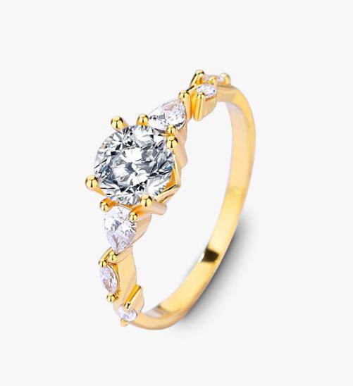 [Timeless]Number BG Moissanite Rings For Women Engagement Rings(01-72)