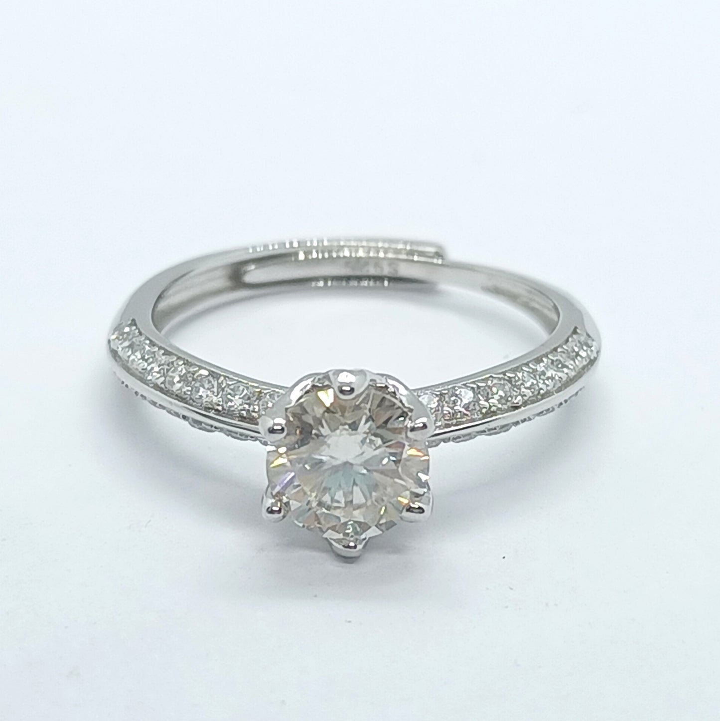 Number CI Moissanite ring Engagement 15usd
