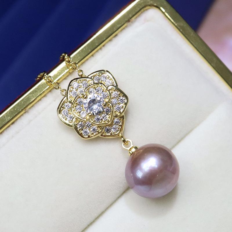 Number BT s925 Alloy pearl necklace pendant Engagement
