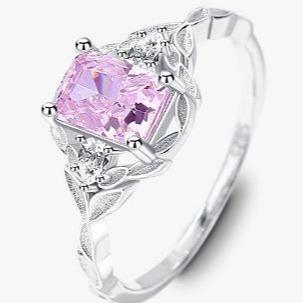 [Timeless]Number BJ Zircon Ring Necklace 925 Sterling Silver Engagement Wedding For Women (01-88)
