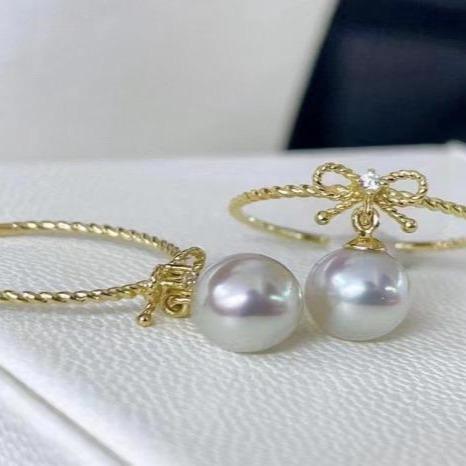 Number AR seawater pearl ring Weeding Birthday Anniversary(30-78)
